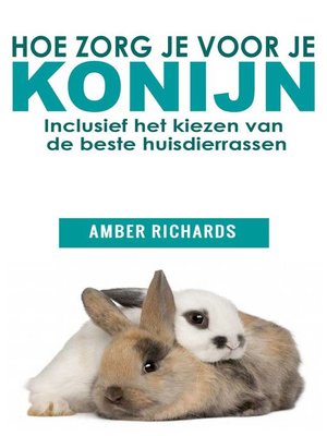 cover image of Hoe zorg je voor je konijn